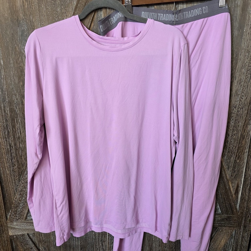 Duluth Trading Co Shirt & Pants Lavendar Women Size XL Base Layer Long Underwear